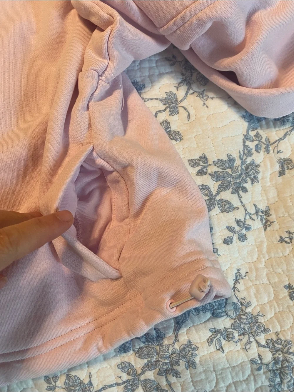 Lululemon Cotton Terry Tennis Half Zip Pink Organza Size Small